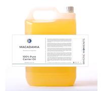 Mystic Moments | Macadamia Carrier Oil 5 Litres - Pure & Natural Oil Perfect For Hair, Face, Nails, Aromatherapy, Massage and Oil Dilution Vegan GMO Free