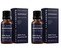 Mystic Moments | Marjoram Essential Oil 10ml - Pure & Natural Oil for Diffusers, Aromatherapy & Massage Blends Vegan GMO Free (Pack of 2)