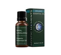 Mystic Moments | Organic Basil (Linalool) Essential Oil 10ml - Pure & Natural Oil for Diffusers, Aromatherapy & Massage Blends Vegan GMO Free