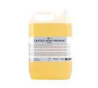 Mystic Moments | Organic Castile Liquid Soap 5Kg | Natural Vegetable Soap Base from Coconut & Sunflower Oils | Gentle Multi-Use Cleanser for Body, Hair & Hands | Fragrance Free