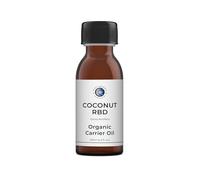 Mystic Moments | Organic Coconut RBD Carrier Oil | 125ml | Refined, bleached and deodorised coconut oil offers neutral slip for skin, hair and cosmetic formulas.