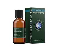 Mystic Moments | Organic Eucalyptus Blue Mallee Essential Oil 30ml| Eucalyptus polybractea | Intense Fresh Aroma | Invigorating Oil for Diffusers & Blends