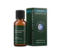 Mystic Moments | Organic Peppermint Arvensis Essential Oil 50ml - Pure & Natural Oil for Diffusers, Aromatherapy & Massage Blends Vegan GMO Free