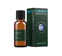 Mystic Moments | Organic Rosemary Spanish Essential Oil (Rosmarinus officinalis) 30ml | Fresh Herbaceous Aroma | Revitalising Home Ambience | Aromatherapy & DIY Blends