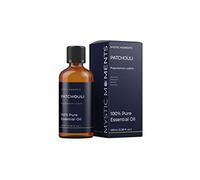 Mystic Moments | Patchouli Essential Oil (Pogostemon cablin) 100ml | Rich Earthy Woody Aroma for Grounding Aromatherapy & Long-Lasting Diffuser Blends | Vegan & Natural