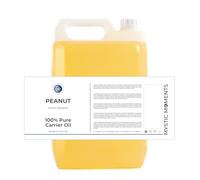 Mystic Moments | Peanut Carrier Oil 5 Litres - Pure & Natural Oil Perfect For Hair, Face, Nails, Aromatherapy, Massage and Oil Dilution Vegan GMO Free