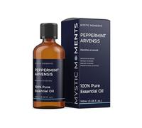 Mystic Moments | Peppermint Arvensis Essential Oil | 100ml | Mentha arvensis gives a strong cooling mint aroma for diffusers, oil blends and fragrance formulations.