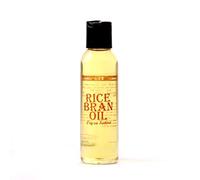 Mystic Moments | Rice Bran Carrier Oil 125ml - Pure & Natural Oil Perfect For Hair, Face, Nails, Aromatherapy, Massage and Oil Dilution Vegan GMO Free