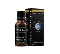 Mystic Moments | Rose Damask Absolute Oil 10ml | Rosa damascena | Sweet Floral Aroma | Medium to Top Note | Solvent Extracted | Natural Perfumery & Skincare Use | Long Lasting & Penetrating Scent