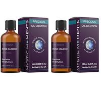 Mystic Moments | Rose Maroc Absolute Oil Dilution 100ml | 3% Rosa Centifolia Essential Oil in Jojoba | Aromatherapy & Skincare Blend | Ready to Use Floral Massage Oil | Natural Beauty Oil (Pack of 2)