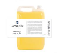 Mystic Moments| Safflower Carrier Oil 10 Litres | Carthamus Tinctorius | Lightweight Moisturising Oil for Skin & Hair | Ideal for Skincare, Massage & Cosmetic Use | Smooth Conditioning