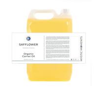 Mystic Moments | Safflower Organic Carrier Oil 5 Litres | Cold Pressed Carthamus Tinctorius Seed Oil | Light & Non-Greasy | RBD Refined | Australia Origin | Vegan GMO Free