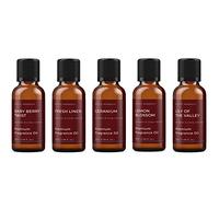 Mystic Moments | Spring Fragrance Oil Starter Pack | 5x50ml | Five scents: Baby Berry Twist, Fresh Linen, Geranium, Lemon Blossom and Lily of the Valley for candles, wax melts and soaps.