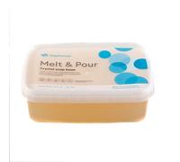 Mystic Moments | Stephensons Crystal Jelly Melt & Pour Soap Base 1Kg | Fun Jelly Texture Soap Making Base | Vegan & Cruelty Free | Excellent Fragrance Lift & Colour Stability