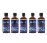 Mystic Moments | The 5 Elements Essential Oil Blend Gift Pack 5 x 100ml | Aromatherapy Set for Mind & Mood | Earth, Air, Fire, Water & Spirit Oils | Multi-Element Balance & Intuition Support