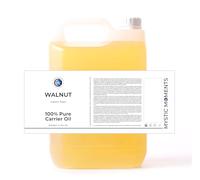Mystic Moments | Walnut Carrier Oil 5 Litres - Pure & Natural Oil Perfect For Hair, Face, Nails, Aromatherapy, Massage and Oil Dilution Vegan GMO Free