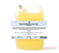 Mystic Moments | Watermelon Carrier Oil 5 Litres | Citrullus Vulgaris Seed Oil | Lightweight Hydrating Skin & Hair Oil | Nourishing Moisture & Oil Balance | Massage Aromatherapy Base Oil