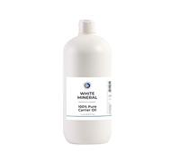Mystic Moments| White Mineral Carrier Oil 1 Litre | Paraffinum Liquidum | Lightweight Moisturising Skin Oil | Smooth Protective Barrier & Long-Lasting Hydration | Massage & Cosmetic Base