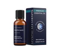 Mystic Moments | White Sage Essential Oil 50ml - Pure & Natural Oil for Diffusers, Aromatherapy & Massage Blends Vegan GMO Free