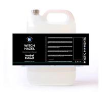 Mystic Moments | Witch Hazel Liquid | INCI: Hamamelis Virginiana - Alcohol | Natural Skin Toner | Astringent & Soothing Extract | Cosmetic Grade | Oil & Problem Skin Care | 5Kg