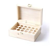 Mystic Moments Wooden Aromatherapy Gift Box - (Empty But Can Hold 24 x 10ml Glass Bottles)