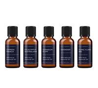 Mystic Moments | Yin Essential Oil Gift Starter Pack 5x50ml | Eucalyptus Australiana, Geranium Egypt, Lavender, Cypress French, Ylang Ylang 3rd | Perfect as a Gift