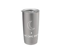 Mystic Moon Return WE Came Back Vintage Spacecraft Art Stainless Steel Insulated Tumbler