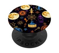 Mystic Moon Symbols Celestial Abstract Design PopSockets Adhesive PopGrip
