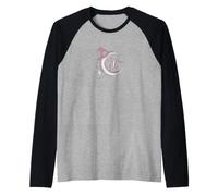 Mystic Moon Witch Hat Celestial Magic Bat & Crystals Raglan Baseball Tee