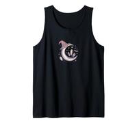 Mystic Moon Witch Hat Celestial Magic Bat & Crystals Tank Top