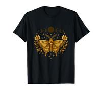 Mystic Moth Moon Phases Floral T-Shirt