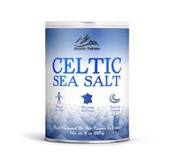 Mystic Nature Celtic Sea Salt Shaker - 227g | Fine Ground | Convenient To Use Shaker | 100% Natural Unrefined Mineral Rich Celtic Salt Crystals From France