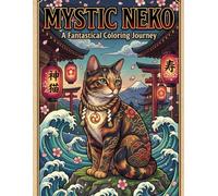 Mystic Neko: A Japanese Ukiyo-e Style Adult Coloring Book featuring Mystical Cats, Traditional Landscapes, and Serene Floating Worlds for Stress Relief and Relaxation
