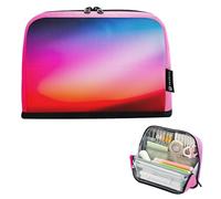 Mystic Neon Rainbow Pastel Pencil Case Zipper Pouch Large Pencils Storage Bags Cute Pen Pouch for Girls Kawaii Stationery Kids Organizer School Supply