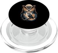 Mystic Owl Moonlit Night Watching PopSockets PopGrip for MagSafe