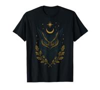Mystic Owl Night Forest Nature Spirit Magic Art T-Shirt