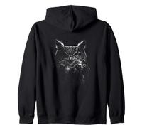 Mystic owl nocturnal night predator wisdom Zip Hoodie