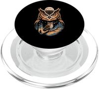 Mystic Owl Under Moon Forest Stars PopSockets PopGrip for MagSafe