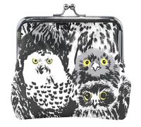Mystic Owls Black Leather Buckle Purse for Women Mystic Owls Black - Mystic Owls Black - Classic, Mystic Owls Black, Classic