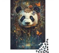 Mystic Panda's Dream 1000-Piece Puzzle for Adults, 38x26cm/1000pcs, White Pieces with A Smooth Surface; for Quiet Downtime Without A Screen