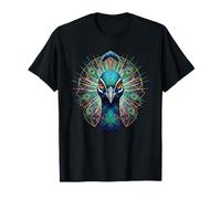 Mystic Peacock Head Mandala Boho Spiritual Totem T-Shirt