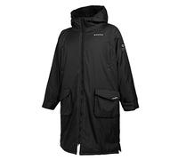 Mystic Poncho or Changing Robe Towel for Beach Watersports & Surfing - Explore DTS - Black - Waterproof Sprayproof