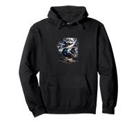 Mystic Raven Moon Gothic Fantasy Art Vintage 3 Pigeon Moon Pullover Hoodie