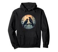 Mystic Raven Norse - Goth Crow Viking Pullover Hoodie
