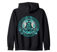 Mystic Raven Norse - Goth Crow Viking Zip Hoodie