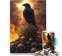 Mystic Raven Prophecy1000 Piece Jigsaw Puzzles for teenagers Challenging Difficult Every Piece is Unique - Challenging Family Fun Game 38x26cm