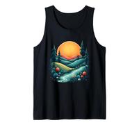 Mystic River Valley Under Vibrant Sunset Sky Tank Top