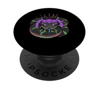 Mystic Serpent with Purple Flower Spike Crown PopSockets Adhesive PopGrip