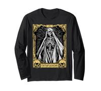 Mystic Skeleton Tarot Card - The High Priestess Long Sleeve T-Shirt