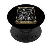 Mystic Skeleton Tarot Card - The Magician PopSockets Adhesive PopGrip